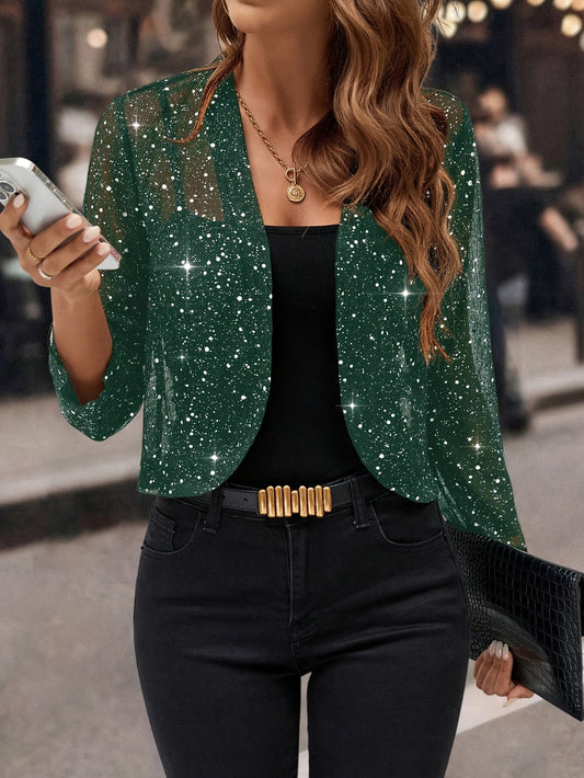 Rowan Shimmer Cropped Jacket