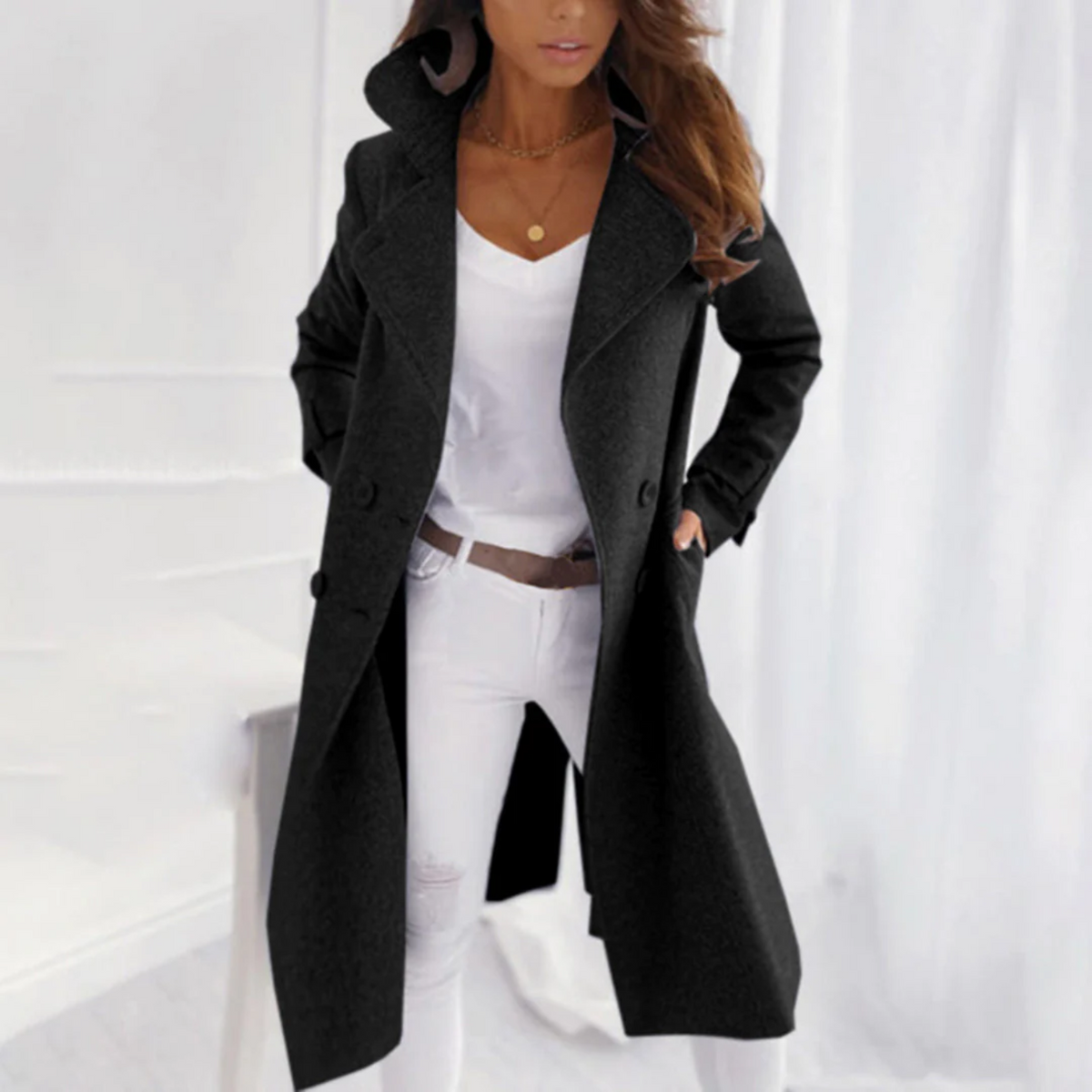 Winslow Turned Up Collar Coat