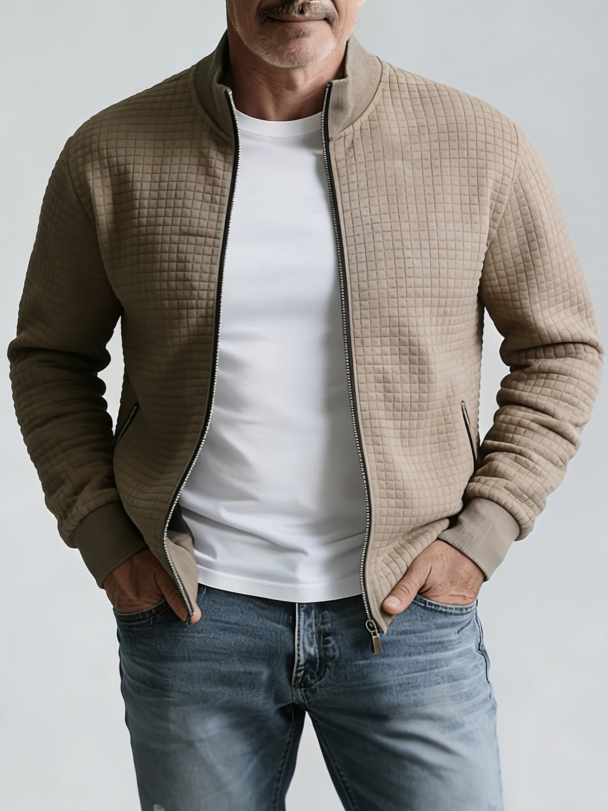 Grayson Stand-Collar Zip Jacket