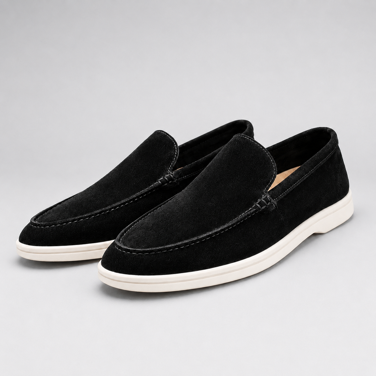 Emerson Suede-Look Loafers