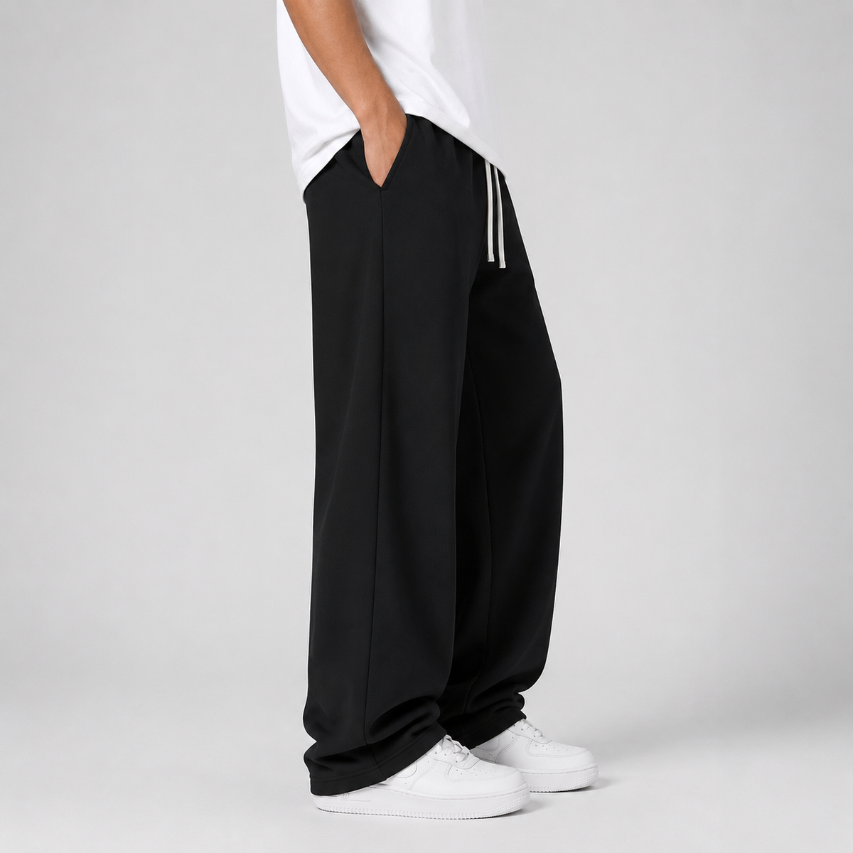 Halston Drawstring Waist Joggers