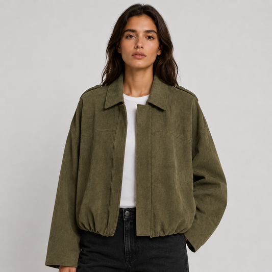 Vivienne Fold Collar Bomber