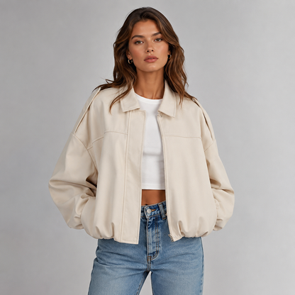 Vivienne Fold Collar Bomber