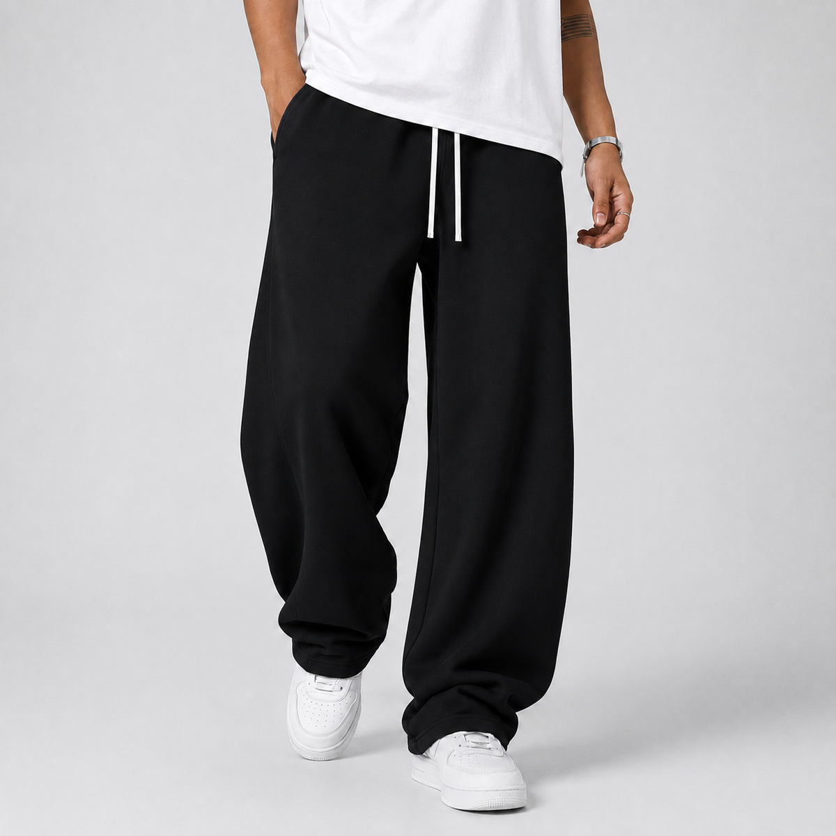 Halston Drawstring Waist Joggers