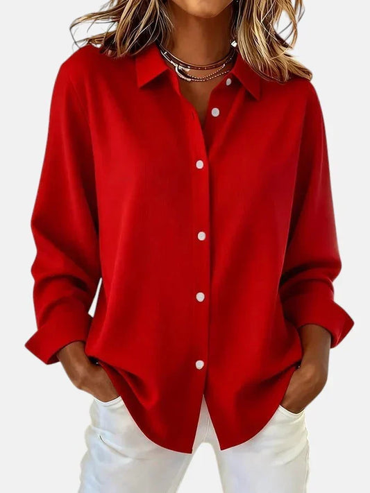 Larkspur Fluid Drape Blouse