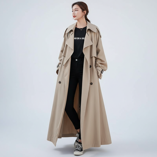 Harlow Long Trench Coat