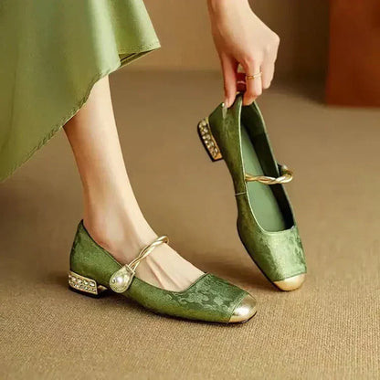 Rosalie Braided Strap Mary Janes