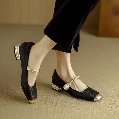 Rosalie Braided Strap Mary Janes
