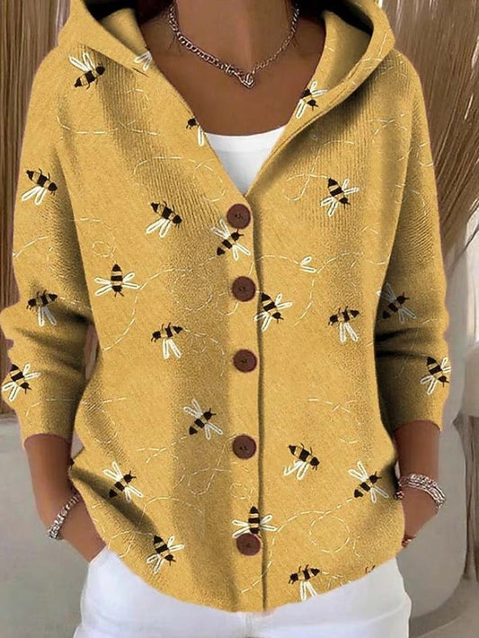 Aveline Hooded Button Cardigan