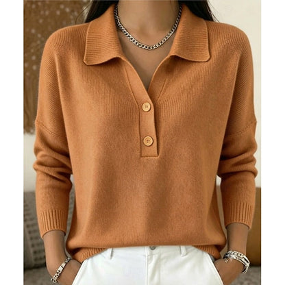 Marena Collared Button Pullover