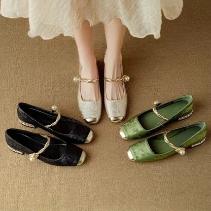 Rosalie Braided Strap Mary Janes