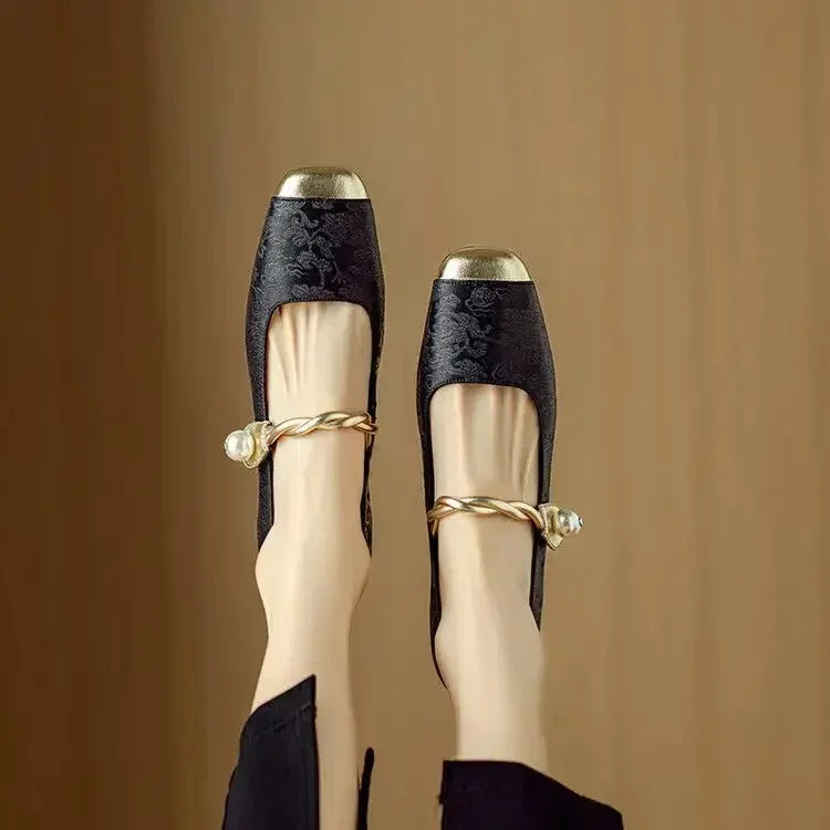 Rosalie Braided Strap Mary Janes