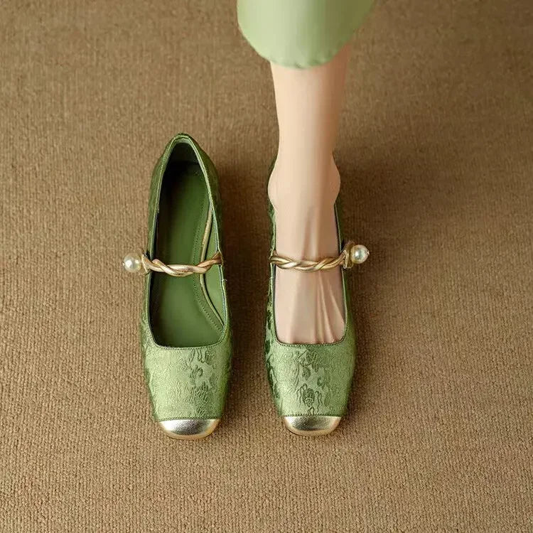 Rosalie Braided Strap Mary Janes