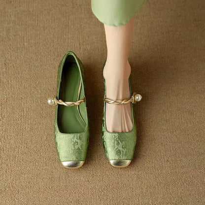 Rosalie Braided Strap Mary Janes