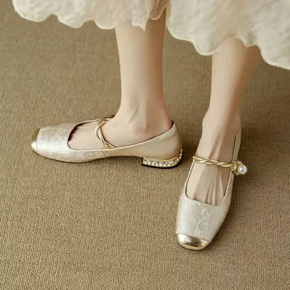 Rosalie Braided Strap Mary Janes