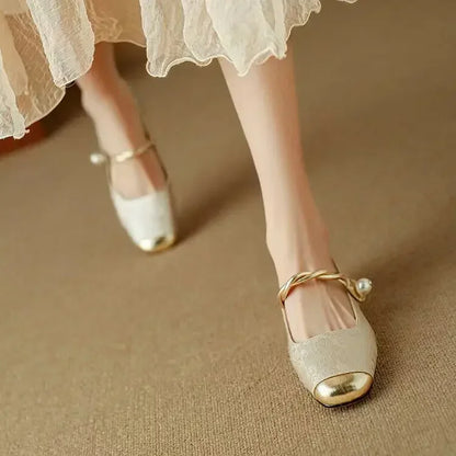 Rosalie Braided Strap Mary Janes