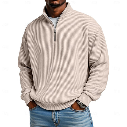 Dexter Ribbed Quarter-Zip Pullover