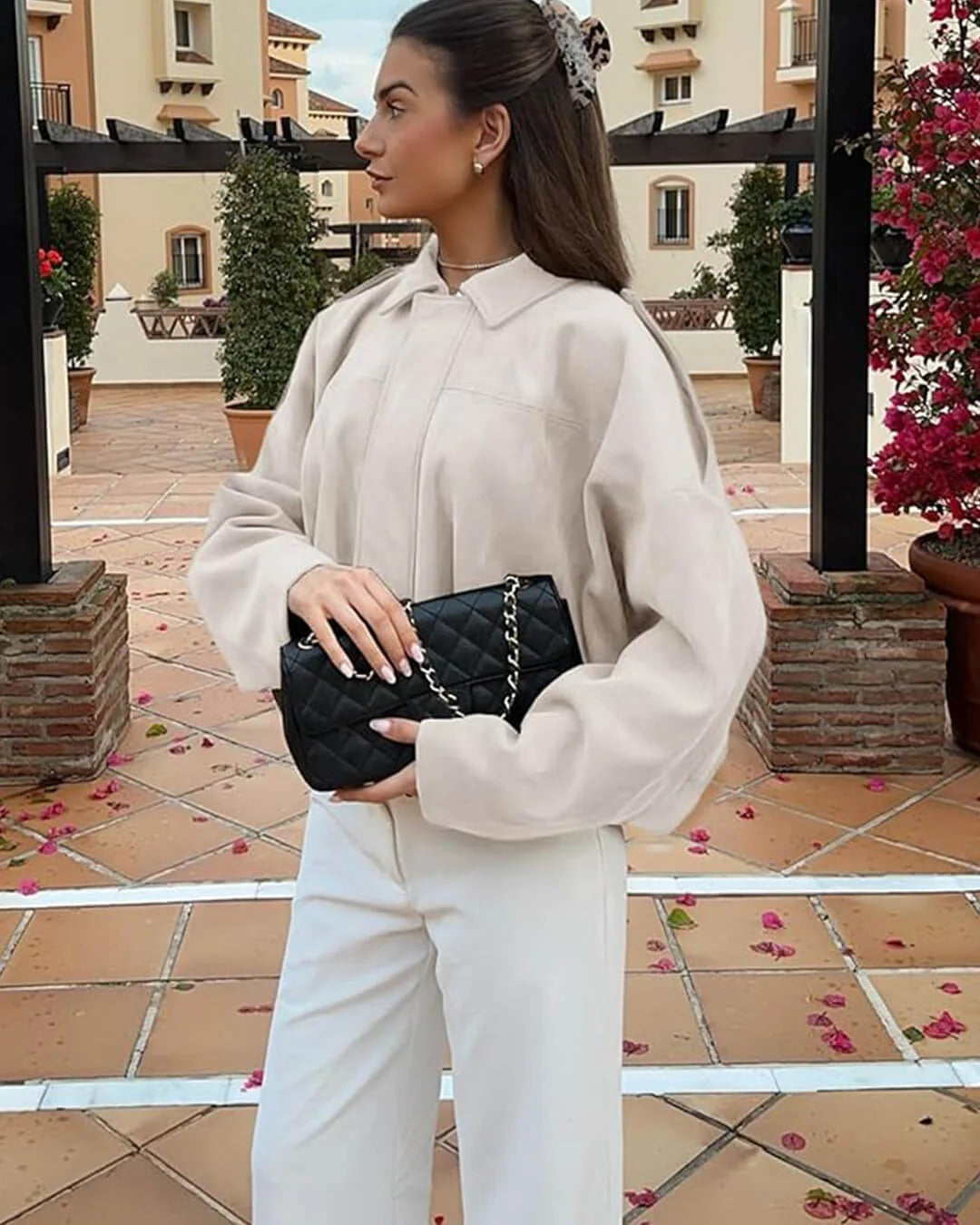 Vivienne Fold Collar Bomber