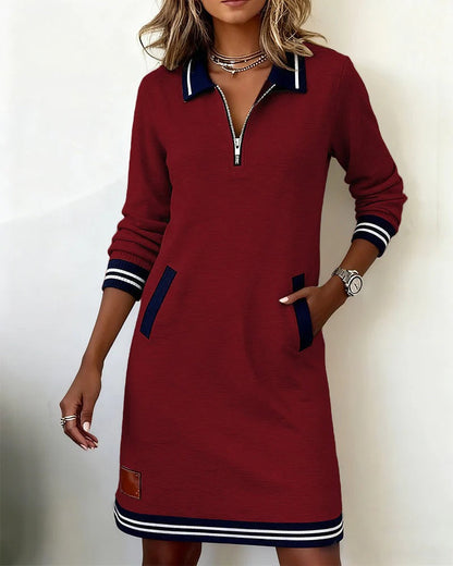 Marceline Lapel Collar Dress