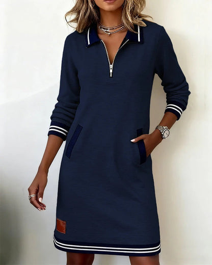 Marceline Lapel Collar Dress