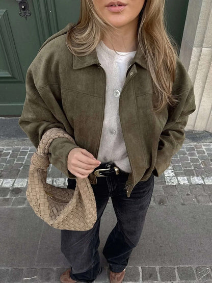 Vivienne Fold Collar Bomber