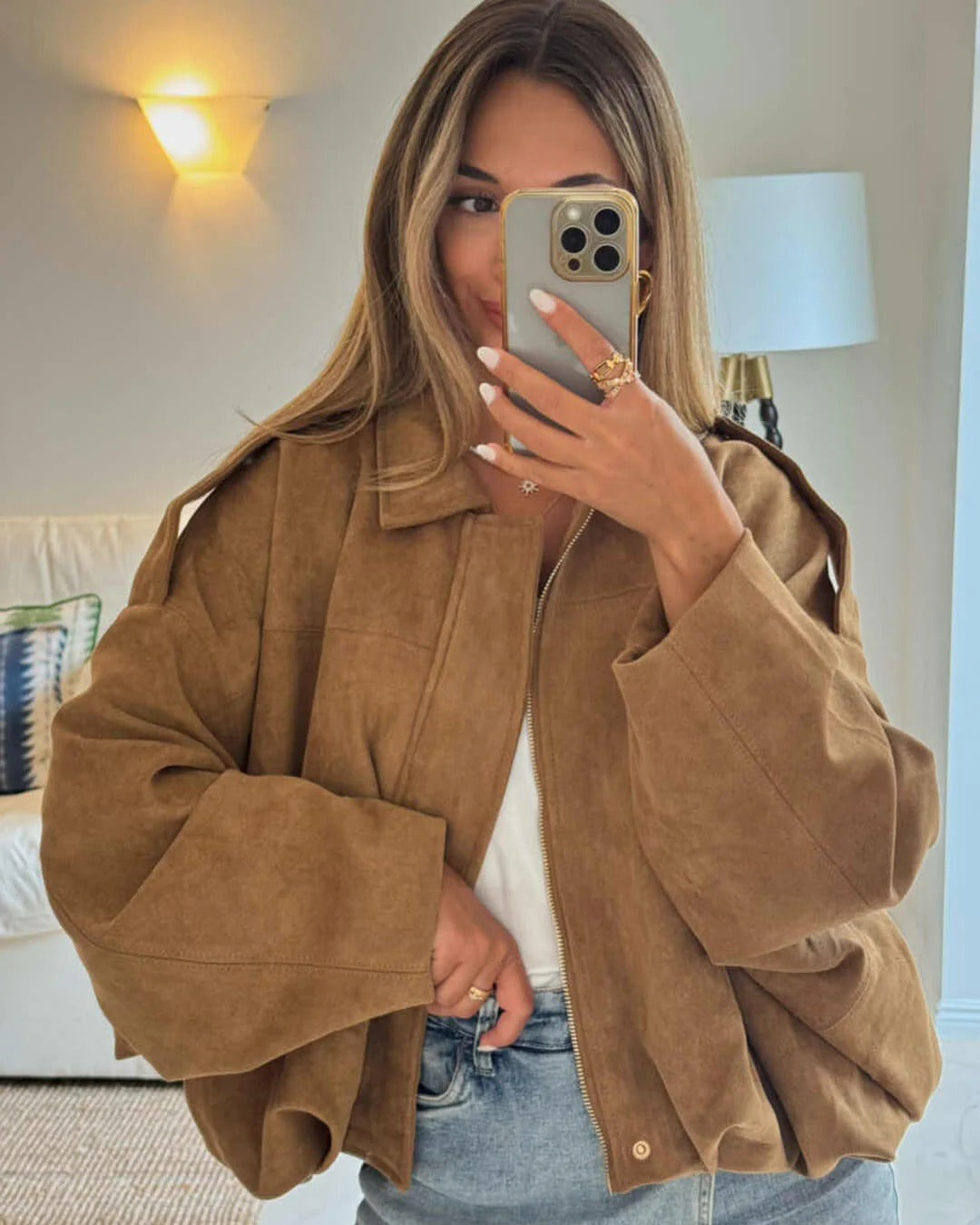 Vivienne Fold Collar Bomber