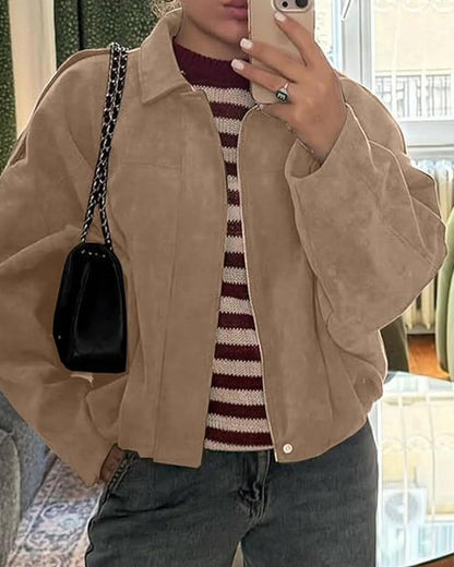 Vivienne Fold Collar Bomber