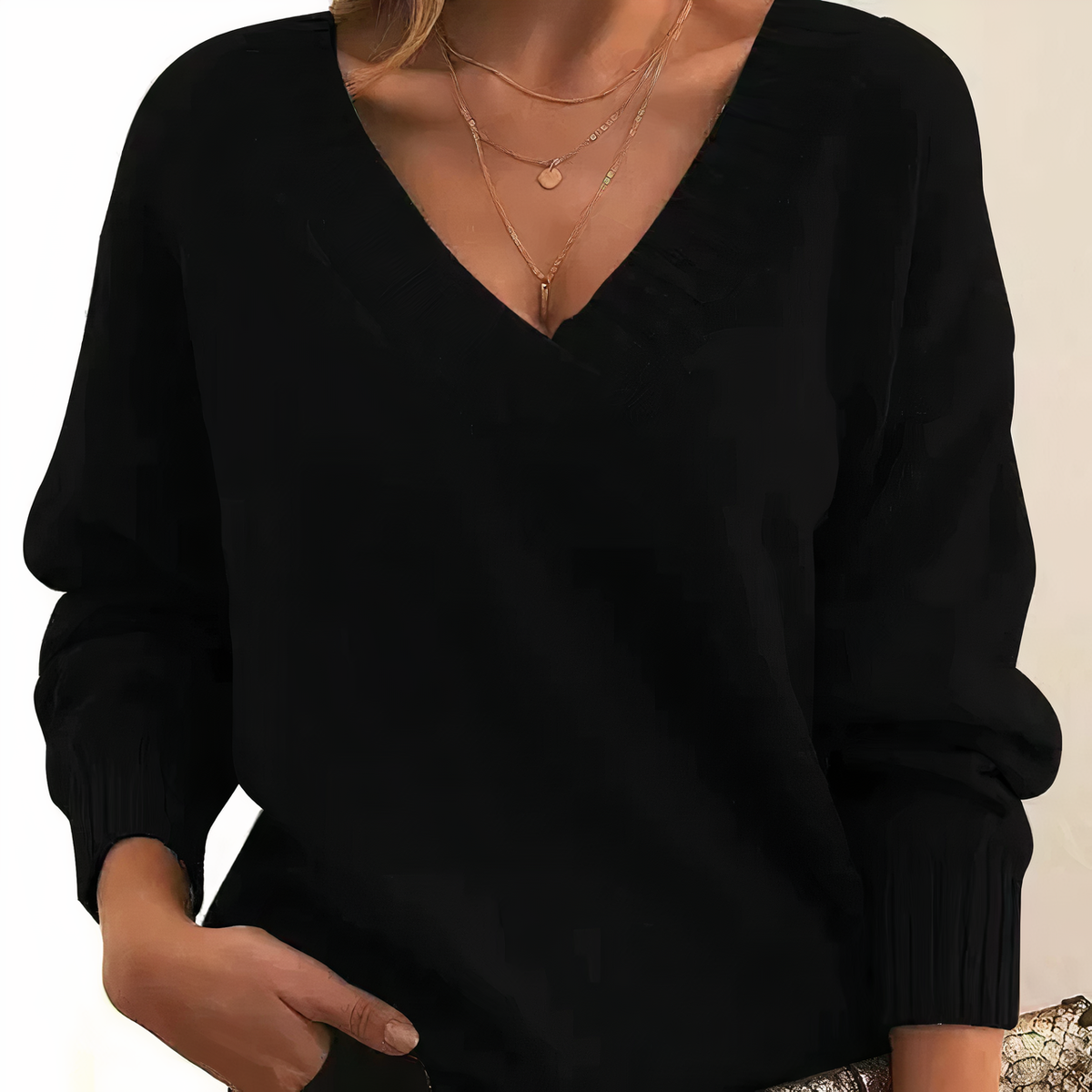 Margot V-Neck Knit Sweater