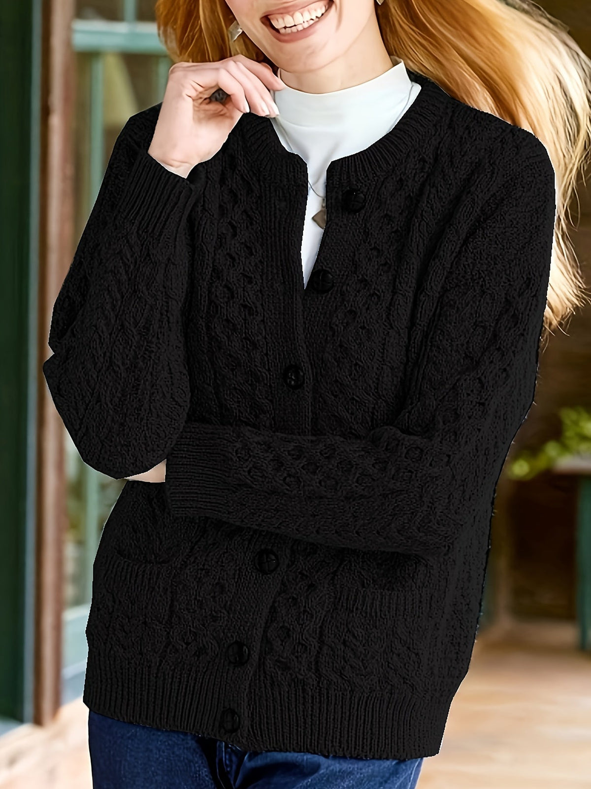 Josephine Button Front Cardigan