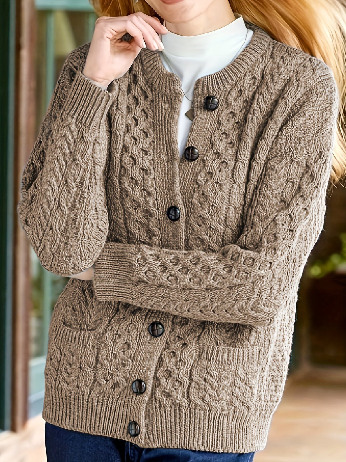 Josephine Button Front Cardigan