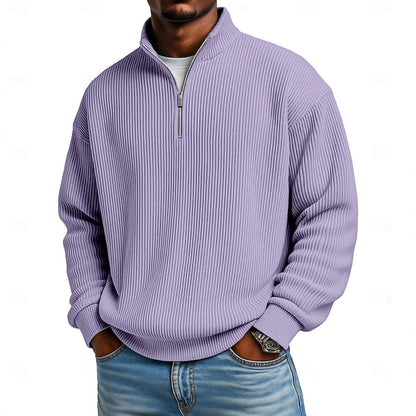 Dexter Ribbed Quarter-Zip Pullover