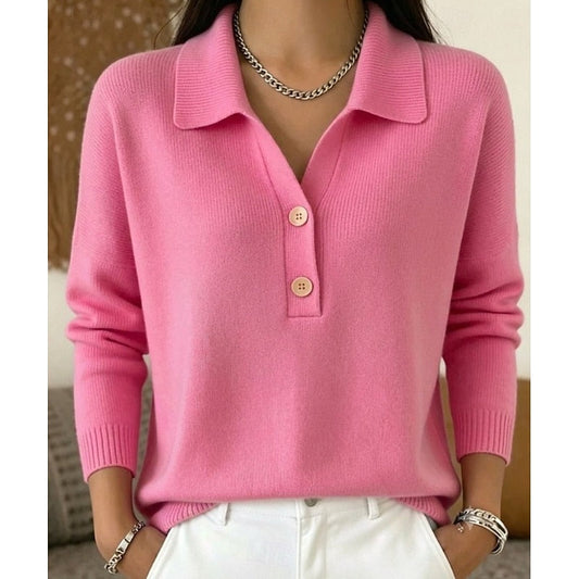 Marena Collared Button Pullover