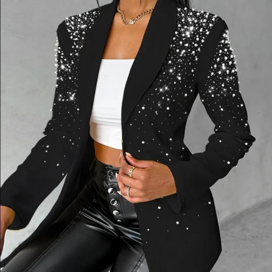 Iris Pearl Trim Blazer