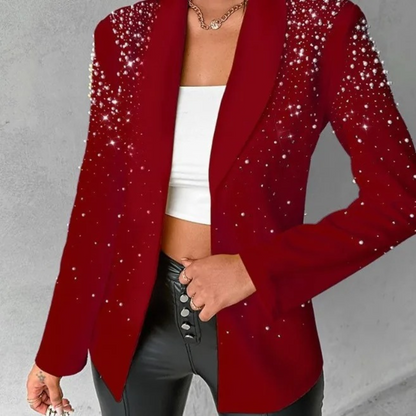 Iris Pearl Trim Blazer