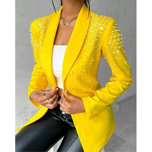 Margaux Pearl Trim Blazer