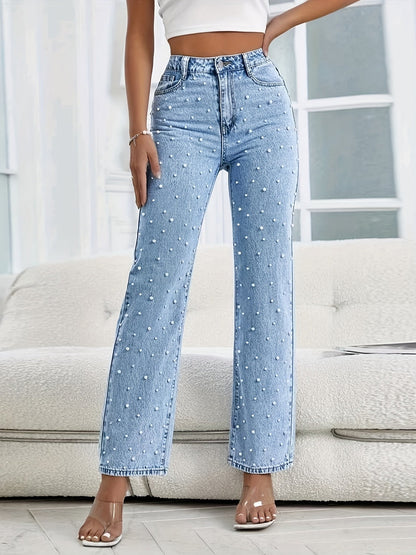Josie Pearl Trim Jeans