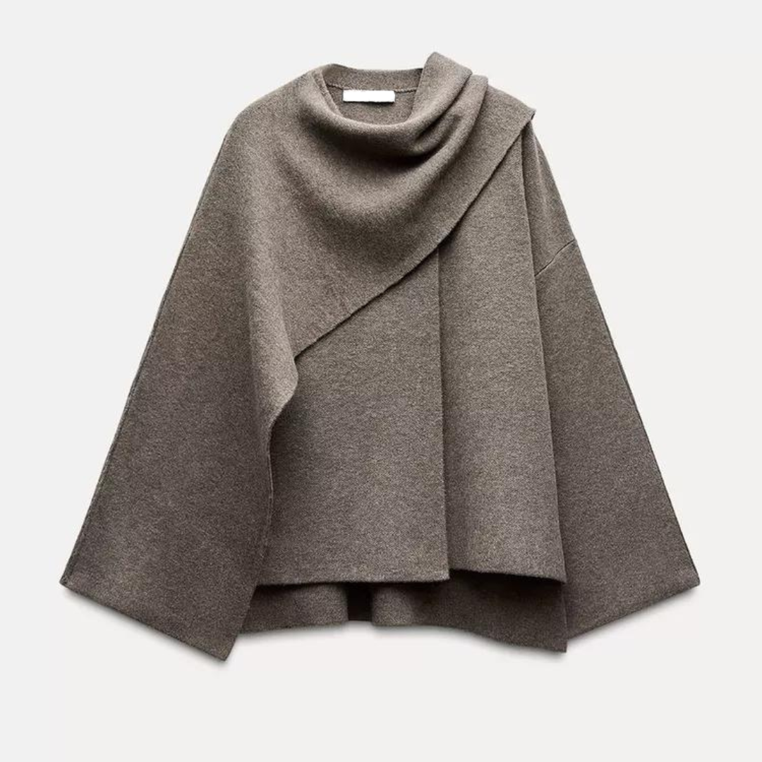 Wren Asymmetrical Hem Poncho