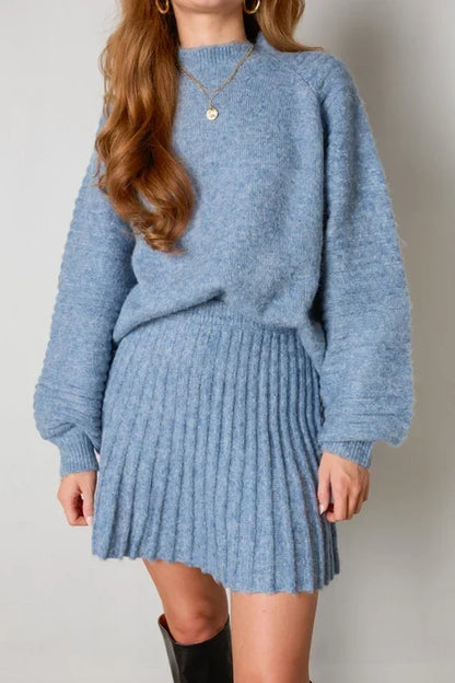 Marigold Pleated Skirt Set