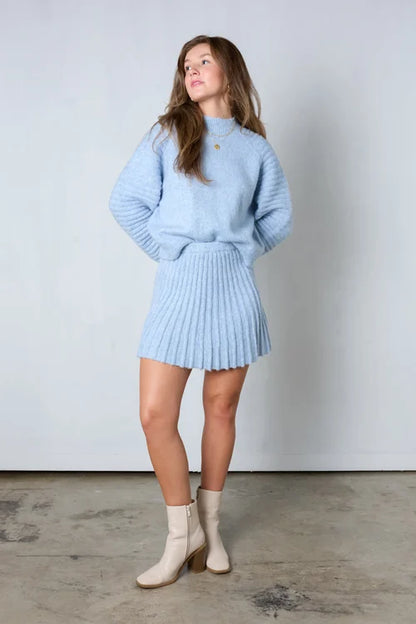 Marigold Pleated Skirt Set