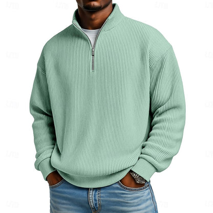Dexter Ribbed Quarter-Zip Pullover
