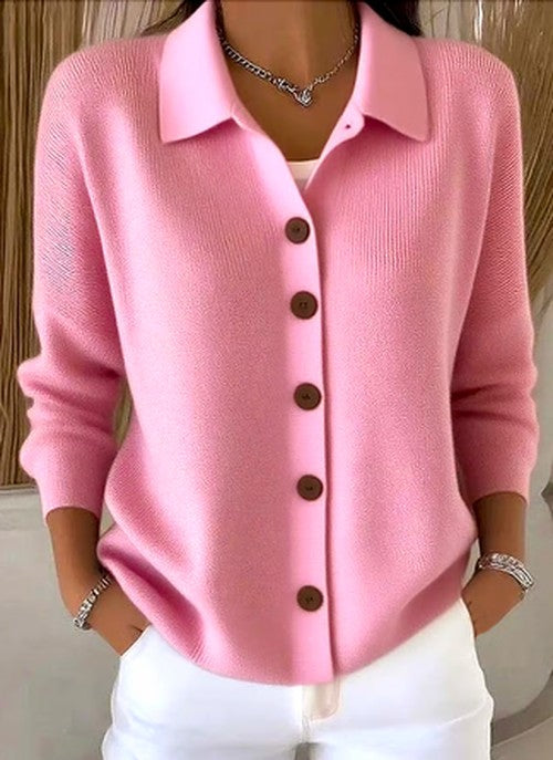 Elise Foldover Collar Cardigan